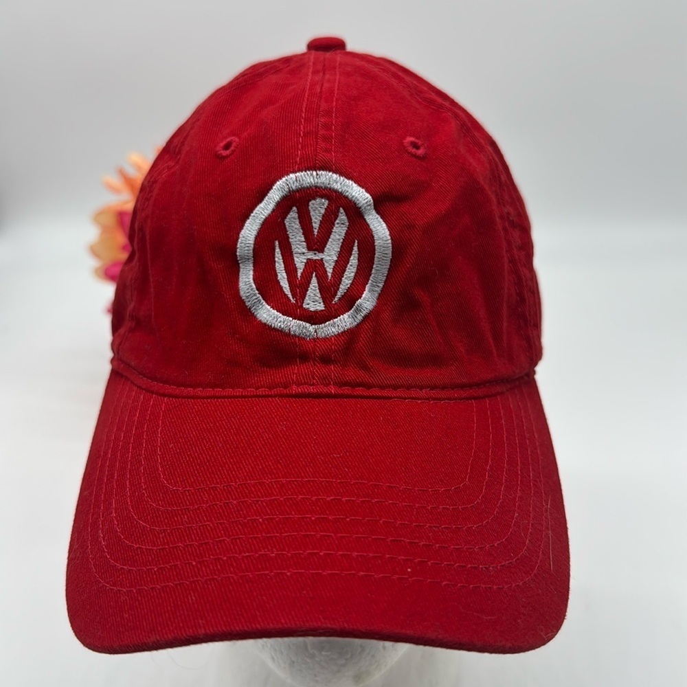 Volkswagen Red White Baseball Cap Adjustable HT7359H